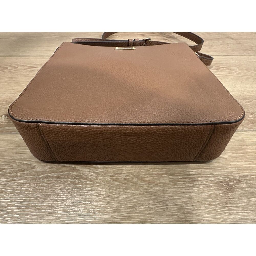 Michael Kors Camel Brown Pebbled Leather Crossbody Purse Handbag EUC! - Picture 10 of 16